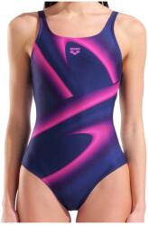 arena Дамски бански костюм Arena Women's Flash Swimsuit U Back Lb Swimsuit - Navy Multi - размер 44 (EU) (150-6704-0215)