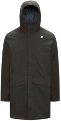 K-Way Мъжко яке парка K-Way Jarno Twill Marmotta Parka - Black Olive / Blue Airforce (004-7029-0113)