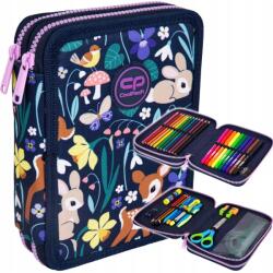 COOLPACK Kétrekeszes Tolltartó Jumper XL Kislánynak Colorino Felszerelés (F077664)