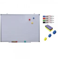 +Plus Office Pachet Tabla alba magnetica, 120x220 cm Premium + accesorii: markere, burete, magneti (7 ani Garantie) Tabla magnetica (Whiteboard) Aluminiu 120x220 cm (61004444)