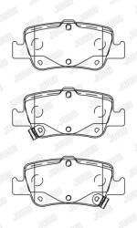JURID set placute frana, frana disc JURID 572601J (572601J)