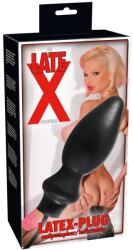 Late X Latex Dop Anal Gonflabil cu Pompă și Valvă de Eliberare