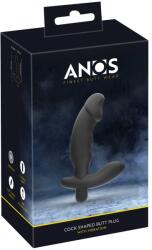 Anos Cock-Shaped Dop Anal Vibrant cu 10 Moduri