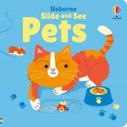Usborne Slide and See Pets - Carte pentru copii 6+ luni, Usborne (9781835404263)