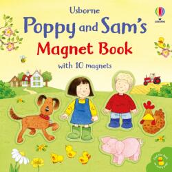 Usborne Poppy and Sam Magnet Book - Carte cu magneți pentru copii 3+ ani, Usborne (9781836045403)