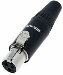  Conector mini xlr 3 poli Rean RT3FC-B (234344)