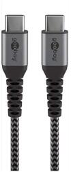  Cablu USB-C - USB-C, Goobay, 1 m, Gri (61451)