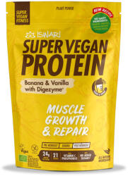 Iswari Proteina Super Vegan BIO(dupa efort) banane si vanilie cu DigeZyme(format mediu) Iswari (10722)
