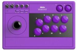 8BitDo Arcade Stick, Nintendo Switch/Switch 2, PC, Steam, înlocuire butoane, funcție turbo, violet, controler fără fir (RET00940)