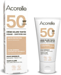 Acorelle Crema nuantatoare fata BIO light, SPF50, filtru mineral 100% natural Acorelle (11925)