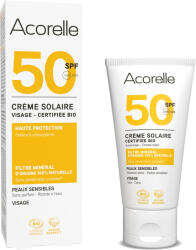 Acorelle Crema BIO protectie solara pentru fata SPF50, cu ulei de karanja si propolis Acorelle (11739)
