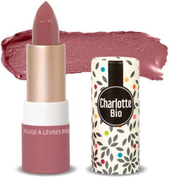 Charlotte Bio Ruj BIO stralucitor Rose Vintage, cu unt shea, ulei ricin si ceara vegetala Charlotte Bio (11357)