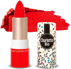 Charlotte Bio Ruj BIO mat Rouge Royal, cu unt shea, ulei ricin si unt jojoba Charlotte Bio (11362)