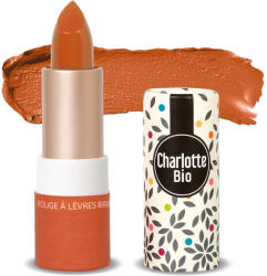 Charlotte Bio Ruj BIO stralucitor Corail, cu unt shea, ulei ricin si ceara vegetala Charlotte Bio (11356)