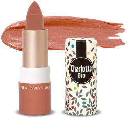 Charlotte Bio Ruj BIO stralucitor Nude Moka, cu unt shea, ulei ricin si ceara vegetala Charlotte Bio (11358)