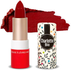 Charlotte Bio Ruj BIO mat Rouge Passion, cu unt shea, ulei ricin si unt jojoba Charlotte Bio (11365)