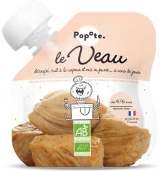 Popote Piure BIO cu 51% carne de vitel, +4/6 luni Popote (11610)