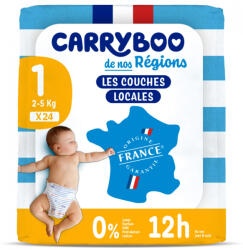 Carryboo Scutece C1(2-5kg) fara parfum, nou nascuti, marimea 1 Carryboo (11302)