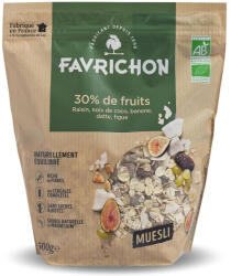 Favrichon Musli fara zahar BIO traditional cu 30% continut de fructe si nuci Favrichon (10124)