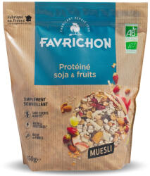 Favrichon Musli BIO fara zahar cu 40% proteine, soia si fructe Favrichon (10801)