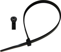 DRESSELHAUS Coliere Soricei de Fixare Plastic cu Insert de Otel Set 100buc Culoare: Negru Latime 3 6 Mm Lungime 140mm Material (4606/705/1736X140)
