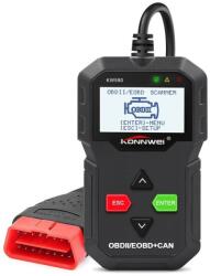 Konnwei Diagnoza OBD2 KONNWEI KW590, Black, Afisare Erori si Descriere, Resetari, Live Data, ELM 327 OBDII (SKU1572)