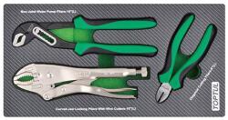 TOPTUL Introduceti Tava cu Instrumente pentru Carucior Tip Insert: A3 Spuma (sfs) Numar Piese: 3 Szt. Tip Cheie: Cleste cu Nas (GEA0306) Trusa unelte