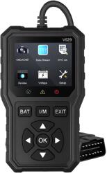 Foxsur Tester auto diagnoza OBD2 Foxsur V529, test baterie, DTC Lookup, 10 limbi, coduri motor, senzor O2, EVAP, Freeze Frame, I/M, Negru (SKU3493)