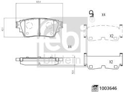 FEBI Set Placute Frana Spate Nissan Ariya Rogue X-trail Iv 1.5h/Electric 07.20- NISSAN ARIYA/ROGUE (FE1003646)