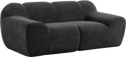 HOMCOM Canapea 2 Locuri din Chenille Fără Structură, cu Șezut Larg și Brațe Largi, 174x91x61 cm, Gri Închis | Aosom Romania (83B-971V00CG) Canapea