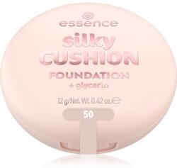 essence silky CUSHION FOUNDATION alapozó sminkszivaccsal közepes fedésű árnyalat 50 12 g