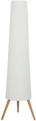 HomCom LED Állólámpa nappaliba, fa állvánnyal, lábkapcsolóval, 46 x 46 x 153 cm, fehér (B31-613V90WT)