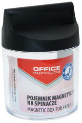 Office Products Gemkapocstartó, mágneses, kerek, OFFICE PRODUCTS, átlátszó-fekete (D8441199) (D8441199)