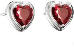 Thomas Sabo H2344-051-10 Stud earrings Heart garnet red Elyndra Silver 10, 5 mm Ladies, Femei