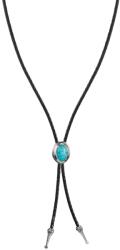 Thomas Sabo KE2344-805-17-L80 Necklace Turquoise stone leather Elyndra Silver, Adjustable Ladies, Femei
