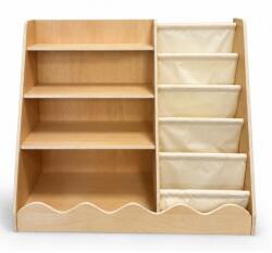 Pepita Montessori 2in1 Bibliotecă pentru copii - Maro (60480) Raft