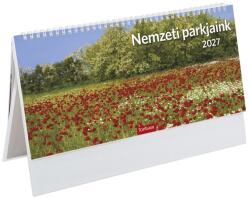 TOPTIMER Asztali naptár képes TOPTIMER T054 álló fehér lapos Nemzeti park fehér papír táblás 2027 T542P-00P (T542P-00P)