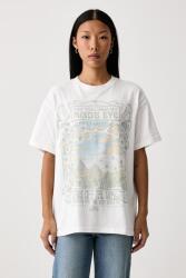 Vans tricou pentru femei din bumbac Minds Eye Oversized 9BY2-TSDZBK_00A (VN0010F4WHT1)