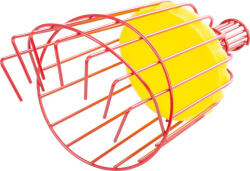 Strend Pro Garden Culegător de fructe, Strend Pro Garden GT7011, roșu, din sârmă, cu coș, diametru 15 cm, coș tip pieptene, cu burete, pentru pomi fructiferi înalți și joși, fără coadă