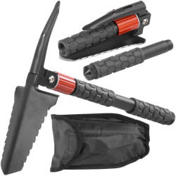 Strend Pro Lopată pliabilă, Strend Pro Tactic, 36 x 28 cm, 8 funcții, în husă cu prindere pe curea, cu vârf din oțel pentru spart geamuri Lopata