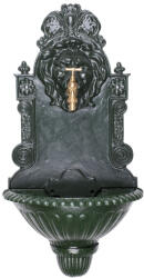Strend Pro Garden Fântână de perete, Strend Pro Garden WB-006, 41 x 21 x 76, 5 cm, verde, aliaj, design decorativ, orificiu de scurgere 1, 3 cm