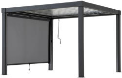  Perete lateral pergolă, Matterhorn, antracit, 276 × 210 cm, aluminiu și poliester, cu mâner, rezistent la apă, respirabil