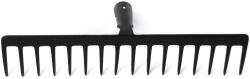Strend Pro Cap de greblă pentru grădină, Strend Pro Premium R-606, negru, cu 14 dinți, din oțel, lățime de lucru 40 cm, fără coadă Grebla