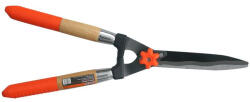 Strend Pro Foarfecă gard viu, Strend Pro Garden KT3915B, portocaliu/negru, 53 cm, mâner din lemn, lamă din oțel ondulată, diametru maxim 20 mm Foarfeca de gradina