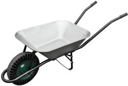 Strend Pro Roabă, Strend Pro Garden Cargo85, argintiu, 85 l, roată Bantam solidă antipană, cuvă din oțel galvanizat, capacitate 100 kg, mânere din PVC