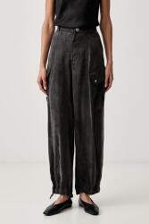 Pinko pantaloni cargo pentru femei din cupro 9BY2-SPDZKP_99X (106444.A3F8)