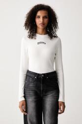Tommy Jeans longsleeve pentru femei din bumbac cu elastan 9BY2-BUDZPS_00X (DW0DW23254)