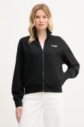 Lacoste cipzáras melegítőfelső női pamuttal - fekete 36