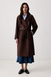 Max Mara női gyapjú kabát WKDRESINA - barna 38