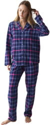 Triumph pijama de damă cu nasturi Boyfriend PW 01 X M007 - Checks ALBASTRU: 44 (10225075_M007 44)